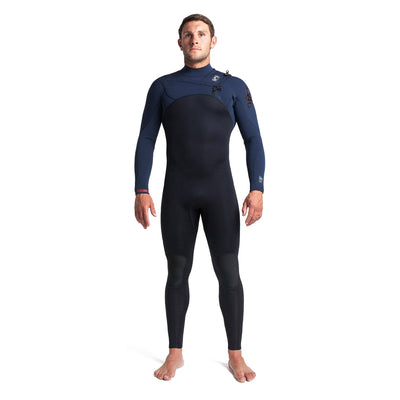 C-Skins Rewired 3/2mm Chest Zip Wetsuit - Black/Slate/Diamond - Buy online today at Down the Line Surf. International shipping available.
