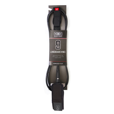 Ocean & Earth Diamond Flex Longboard Knee Leash 9ft - Buy online today at Down the Line Surf. International shipping available.