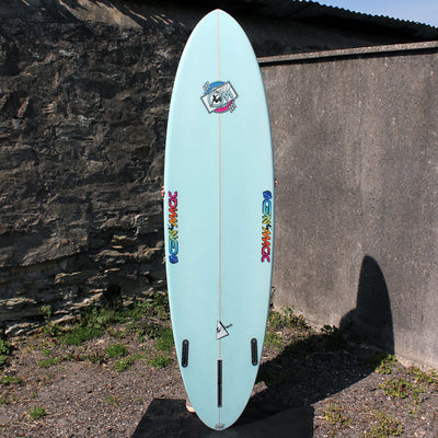 Ocean Magic OM Max Surfboard - Blue - Buy online today at Down the Line Surf. International shipping available.