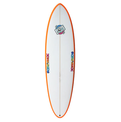 Ocean Magic OM Max Surfboard - Orange - Buy online today at Down the Line Surf. International shipping available.