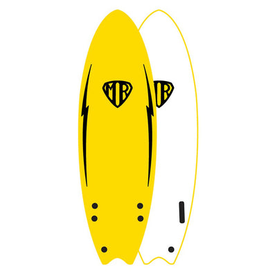 Ocean & Earth MR EZI Rider Twin Fin - Yellow - Buy online today at Down the Line Surf. International shipping available.