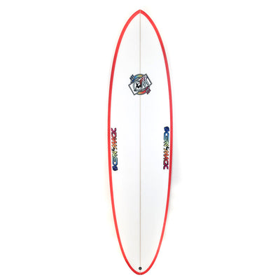 Ocean Magic OM Max Surfboard - Red - Buy online today at Down the Line Surf. International shipping available.