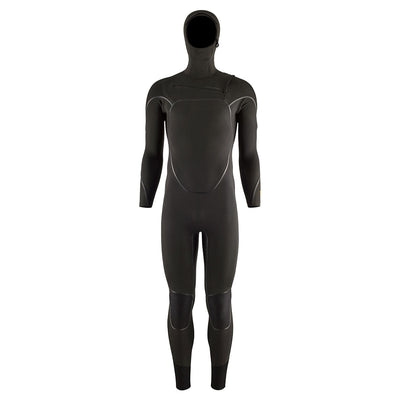 Patagonia Men's R3 Yulex Hooded Front Zip Wetsuit - Black - Buy online today at Down the Line Surf. International shipping available.