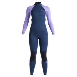 C-Skins Women's Surflite 3/2mm Back Zip Wetsuit - Bluestone/Lilac/White - Buy online today at Down the Line Surf. International shipping available.