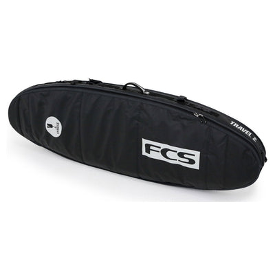 FCS Travel 2 Funboard Cover - Black - Buy online today at Down the Line Surf. International shipping available.