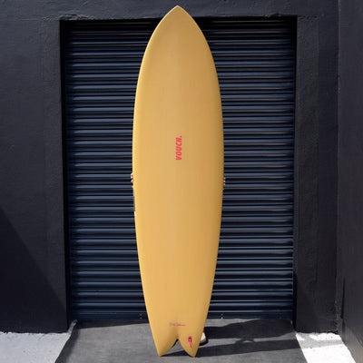 Vouch Mid Vish Surfboard - Inca Gold - 6'10" - Buy online today at Down the Line Surf. International shipping available.