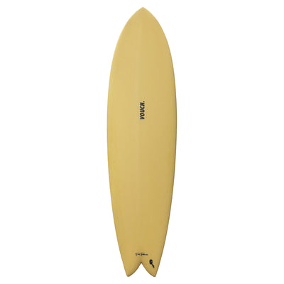 Vouch Mid Vish Surfboard - 6'10" - Inca Gold - Buy online today at Down the Line Surf. International shipping available.