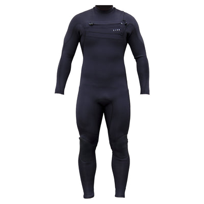 Zion Wesley Chest Zip 5/4/3mm Wetsuit - Black - Buy online today at Down the Line Surf. International shipping available.