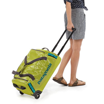 Patagonia Black Hole Wheeled Duffel Bag 45 litre - Chartreuse - Buy online today at Down the Line Surf. International shipping available.