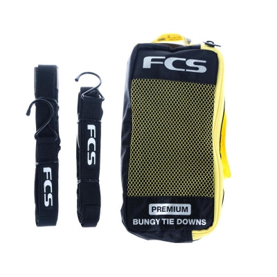 FCS Premium Bungy Tie Downs - Buy online today at Down the Line Surf. International shipping available.