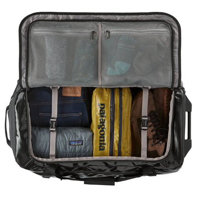 Patagonia Black Hole Wheeled Duffel Bag 70 Litre - Black - Buy online today at Down the Line Surf. International shipping available.
