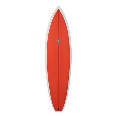 Christenson Lane Splitter Mid Surfboard - 7'0" - Orange - Buy online today at Down the Line Surf. International shipping available.