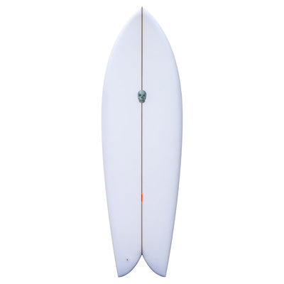 Christenson Twin Fin Fish Surfboard - 5'10" - Clear Rails - Buy online today at Down the Line Surf. International shipping available.