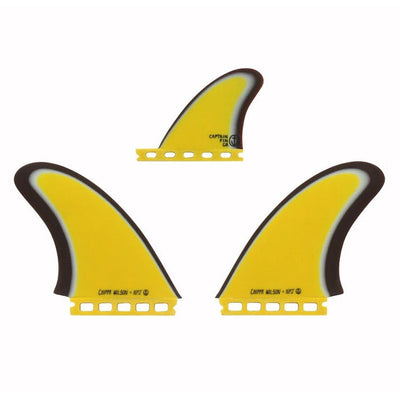 Captain Fin Co. Chippa Wilson + NPJ Twin 2+1 Futures - Yellow - Buy online today at Down the Line Surf. International shipping available.