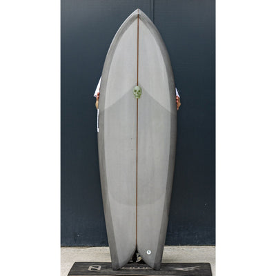 Christenson Twin Fin Fish Surfboard - 5'10" - Smoke - Buy online today at Down the Line Surf. International shipping available.
