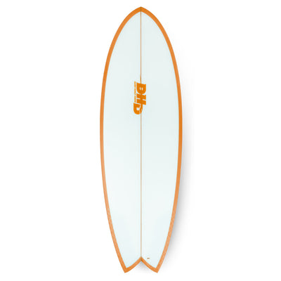 DHD Mini Twin II Surfboard - Summer Series - Orange Crush - Buy online today at Down the Line Surf. International shipping available.