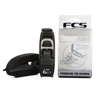 FCS Premium Tie Down Straps - Buy online today at Down the Line Surf. International shipping available.