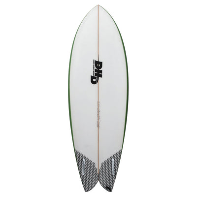 DHD Mini Twin Surfboard - Phoenix Green - Buy online today at Down the Line Surf. International shipping available.