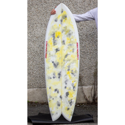 Love Machine Will's Fish 5'9" - Yellow Grey Multi - Buy online today at Down the Line Surf. International shipping available.