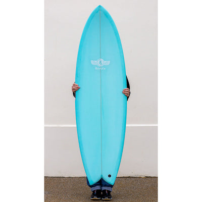 Jim Banks FLV Magic Carpet Surfboard 6'2" - Vintage Aqua - Buy online today at Down the Line Surf. International shipping available.
