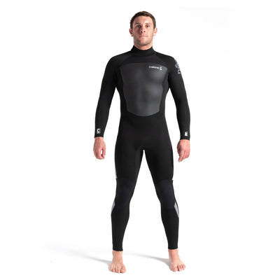 C-Skins Legend 4/3mm Back Zip Wetsuit - Black/Grey - Buy online today at Down the Line Surf. International shipping available.