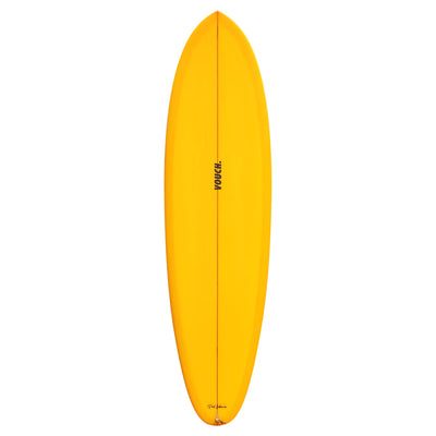 Vouch Twin Nuevo Surfboard - Golden Yellow - 7'0" - Buy online today at Down the Line Surf. International shipping available.