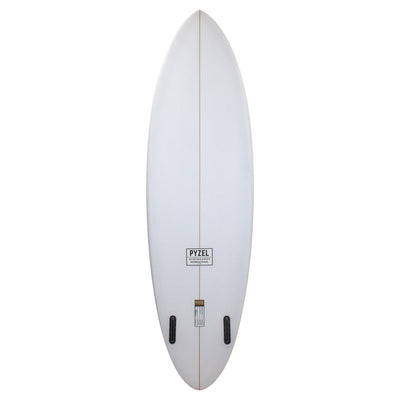Pyzel Mid Length Crisis Twin Surfboard - Clear - Buy online today at Down the Line Surf. International shipping available.