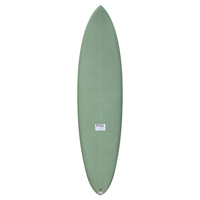 Pyzel Mid Length Crisis Surfboard - Olive - Buy online today at Down the Line Surf. International shipping available.