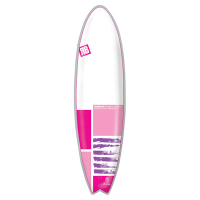 Redback Revolution Fish 6'6" Surfboard - Pink Graphic - Buy online today at Down the Line Surf. International shipping available.