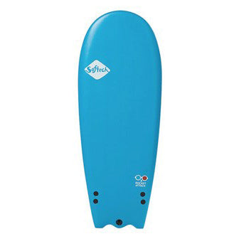 Softech Rocket Attack 4'8" Surfboard - Blue/Red/3D - Buy online today at Down the Line Surf. International shipping available.