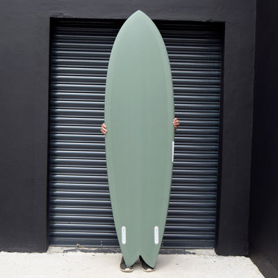 Vouch Mid Vish Surfboard - River Gum - 6'8" - Buy online today at Down the Line Surf. International shipping available.