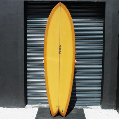 Vouch Mid Vish Surfboard - Copper - 6'6" - Buy online today at Down the Line Surf. International shipping available.