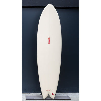 Vouch Mid Vish Surfboard - 6'10" - Ivory - Buy online today at Down the Line Surf. International shipping available.