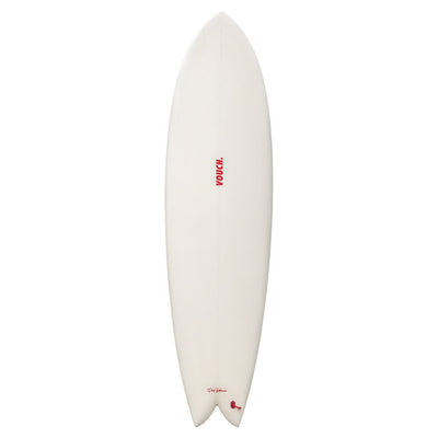 Vouch Mid Vish Surfboard - 6'10" - Ivory - Buy online today at Down the Line Surf. International shipping available.