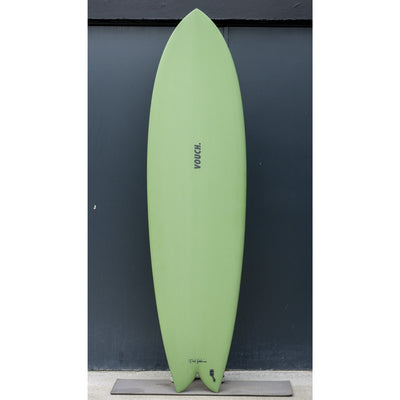 Vouch Mid Vish Surfboard - Olive - 6'10" - Buy online today at Down the Line Surf. International shipping available.