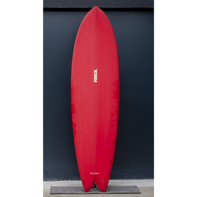 Vouch Mid Vish Surfboard - Red - 6'8" - Buy online today at Down the Line Surf. International shipping available.
