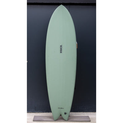 Vouch Mid Vish Surfboard - River Gum - 6'6" - Buy online today at Down the Line Surf. International shipping available.
