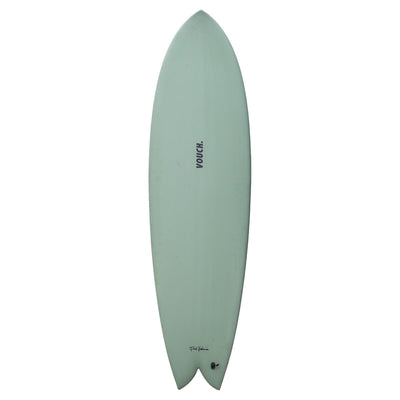 Vouch Mid Vish Surfboard - River Gum - 6'6" - Buy online today at Down the Line Surf. International shipping available.