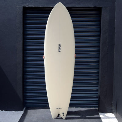 Vouch Mid Vish Surfboard - Sandstone - 6'10" - Buy online today at Down the Line Surf. International shipping available.