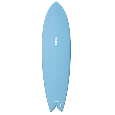 Vouch Mid Vish Surfboard - Storm Blue - 6'8" - Buy online today at Down the Line Surf. International shipping available.