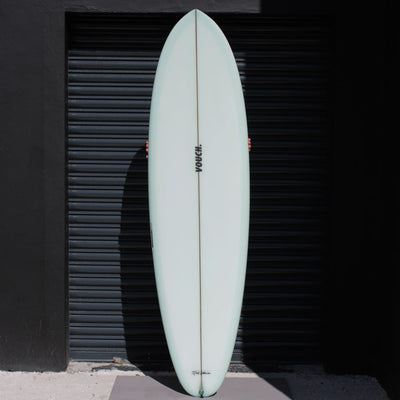 Vouch Twin Nuevo Surfboard - Pale Green - 6'8" - Buy online today at Down the Line Surf. International shipping available.