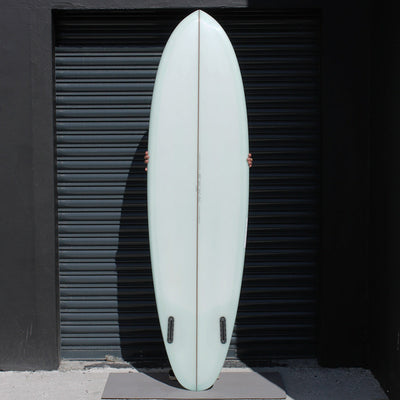 Vouch Twin Nuevo Surfboard - Pale Green - 6'8" - Buy online today at Down the Line Surf. International shipping available.