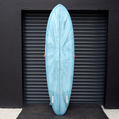 Vouch Twin Nuevo Surfboard - Blue Marble - 7'0" - Buy online today at Down the Line Surf. International shipping available.
