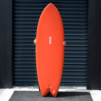 Vouch Vish Surfboard - Tangerine - 5'8" - Buy online today at Down the Line Surf. International shipping available.