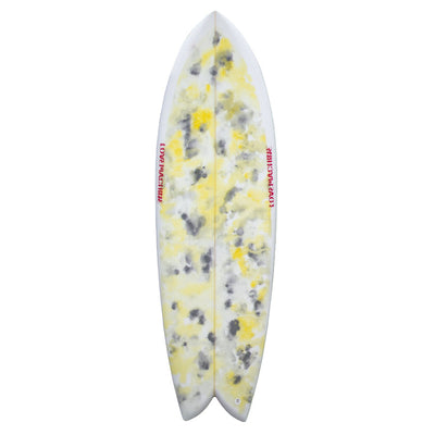 Love Machine Will's Fish 5'9" - Yellow Grey Multi - Buy online today at Down the Line Surf. International shipping available.